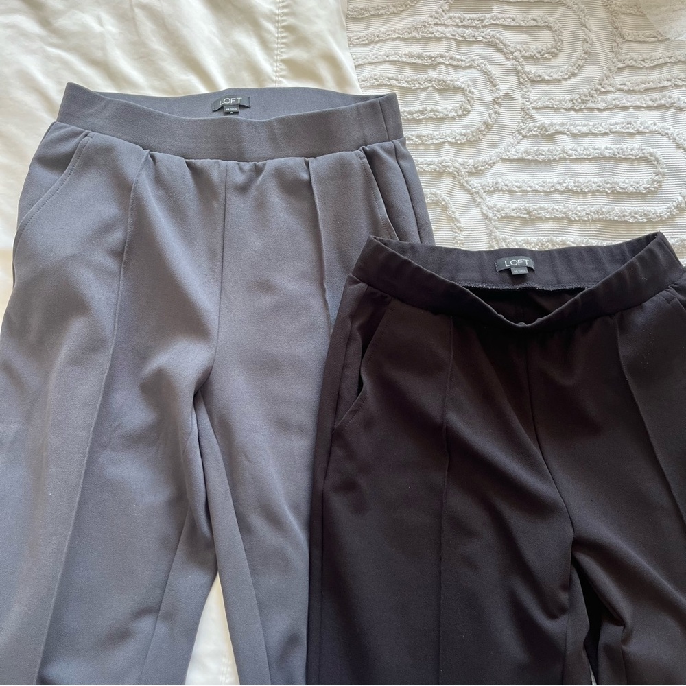 TWO LOFT Gray and Black Trousers with Relaxed Fit